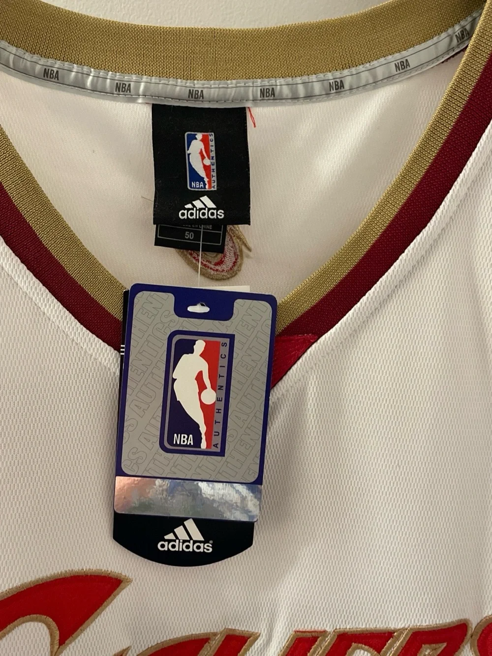 adidas White/Cream Cleveland Cavaliers #23 Swingman Jersey